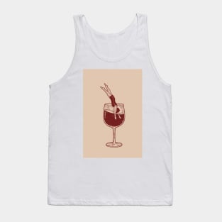 Dive Into Wineglass Tank Top